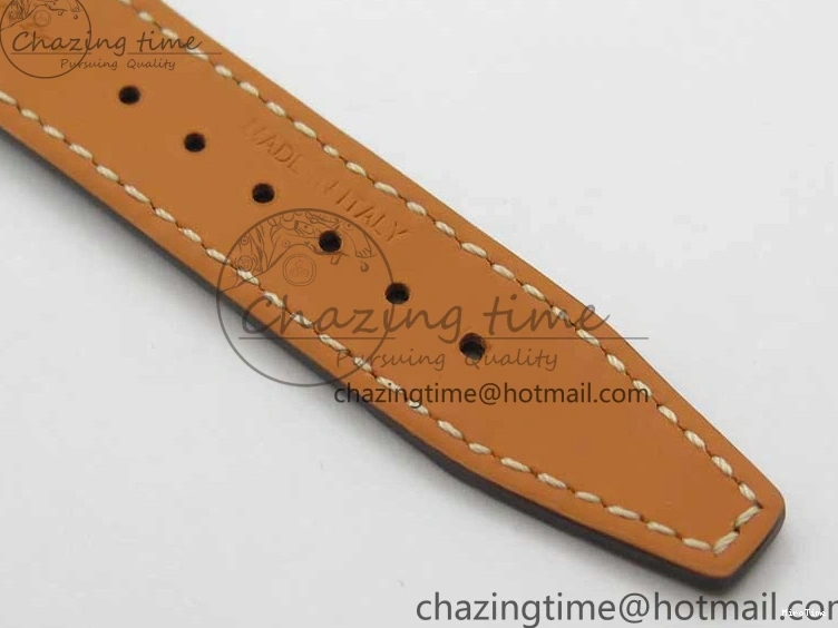 MIROTIME 1228 Durable Portofino 37mm RG V7F 1:1 Best Edition Gray Dial Diamonds Bezel on Black Leather Strap A 7089